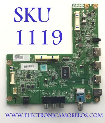 MAIN PARA TV TOSHIBA / NUMERO DE PARTE 461C8J21L21 / 431C8J21L21 / SBW49T / VTV-L49628 / PANEL K430WDR / MODELO 43L420U